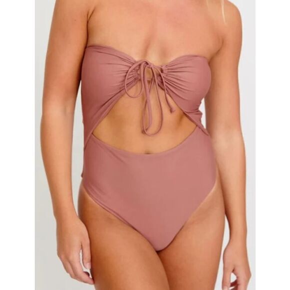 Citrine Carson One Piece in Coffee Sz. M - Picture 1 of 6